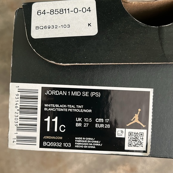 Kids Jordan 1 Mid SE - Picture 6 of 6